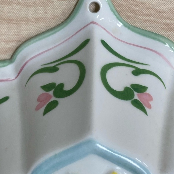 VINTAGE LE CORDON BLEU 1986 THE FRANKLIN MINT PORCELAIN FLORAL LAMB MOLD DECOR - Picture 3 of 7